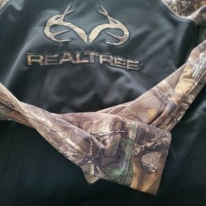 Realtree Black and Brown Camouflage Hoodie Size Small